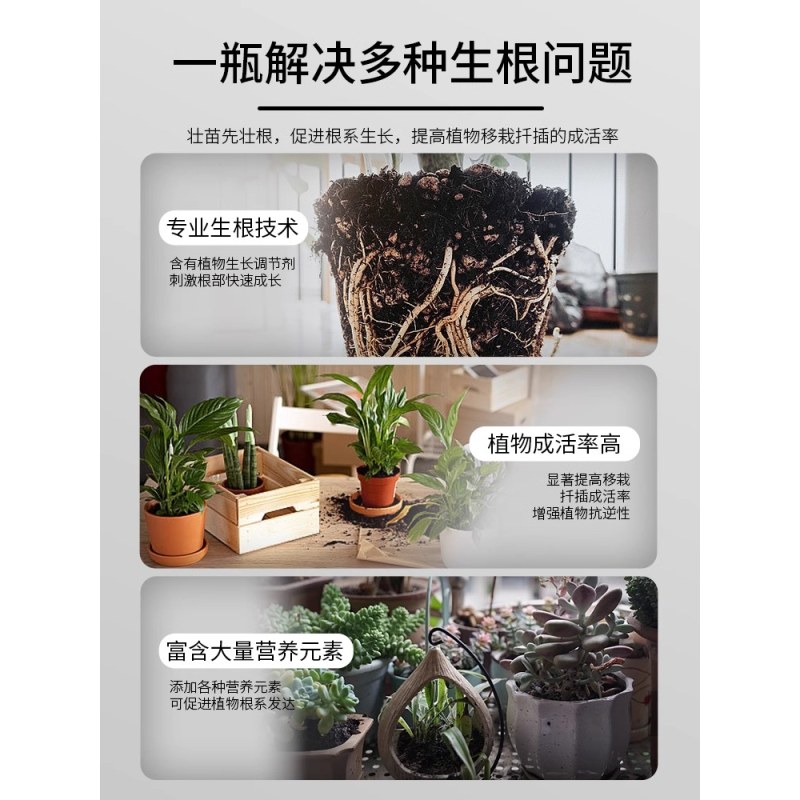 植物活力素营养水改善黄叶僵苗养花专用生长修护液花卉盆栽营养液